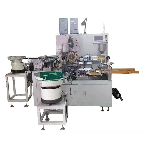 Safety capacitor glue machine